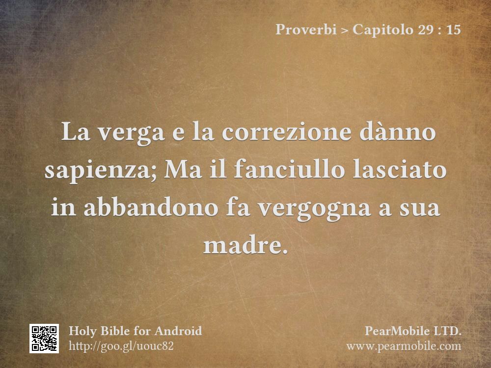 Proverbi, Capitolo 29:15